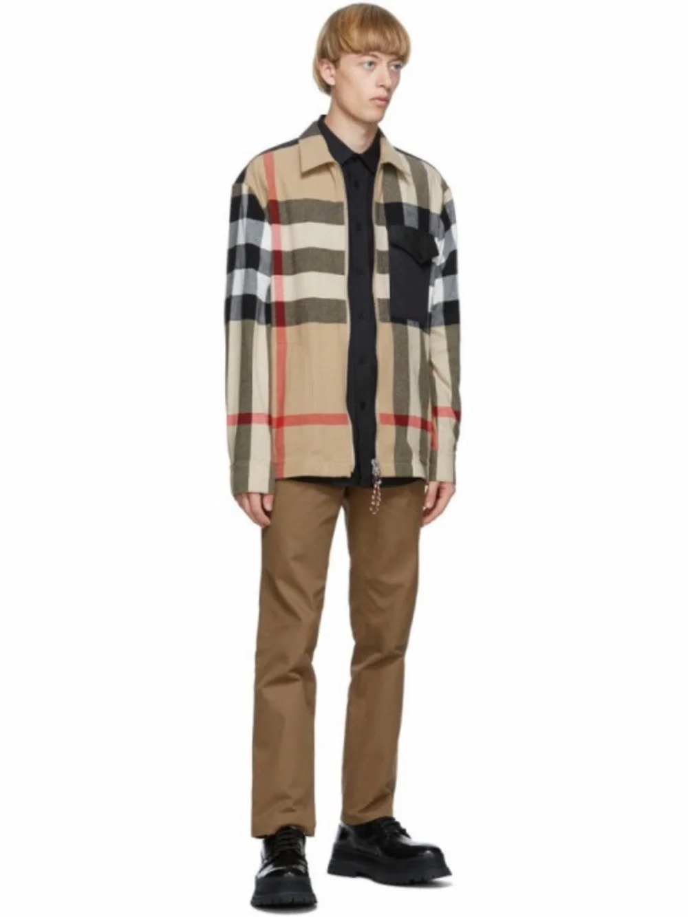Burberry Wool Plaid Print Jacket - Picture 4 of 5